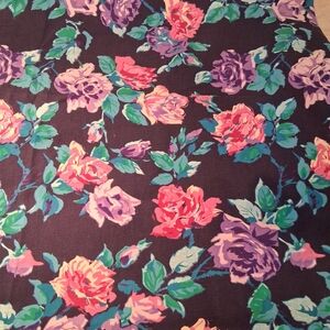 Floral Patterned Fabric - Light Denim 6648